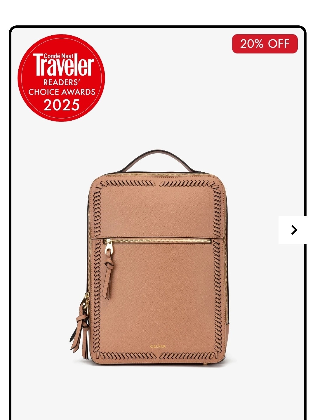 Calpak Laptop Backpack In Camel
